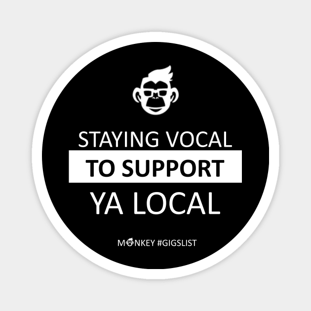 Monkey Gigslist Supporter's Tee Magnet by Geek Wars